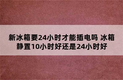 新冰箱要24小时才能插电吗 冰箱静置10小时好还是24小时好